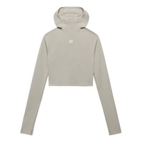 (WMNS) adidas Fear of God Athletics Base Layer Crop Hoodie 'Grey' IN5903